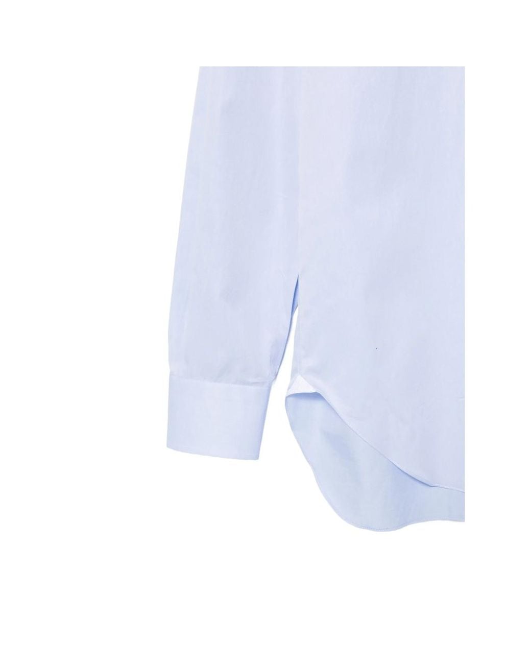 Barba Napoli Blue Spread-Collar Button-Up Shirt for men