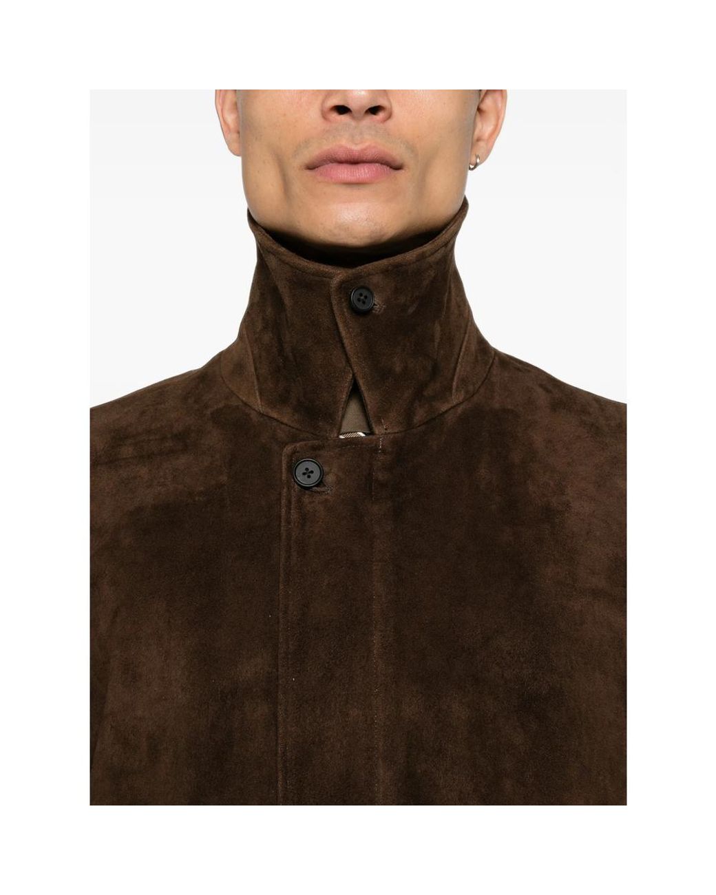 Ssstein Brown Suede Jacket for men