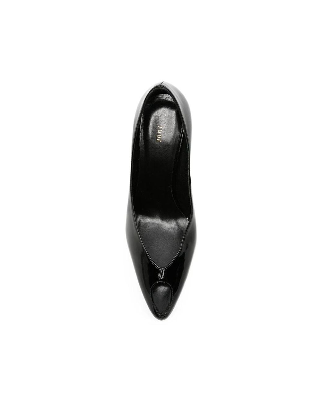 Jude Black Icon Patent-Finish Cut-Out Pumps