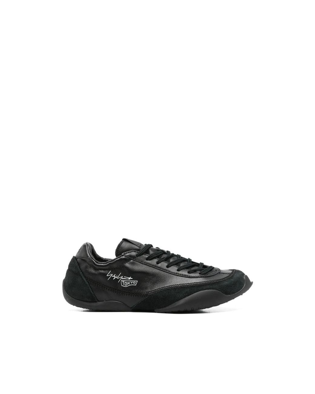 Y-3 Blue Tokyo Warped Logo-Print Panelled Sneakers for men