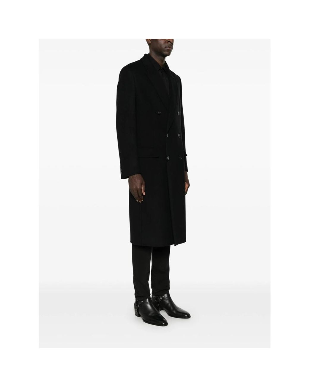 Saint Laurent Black Coats for men