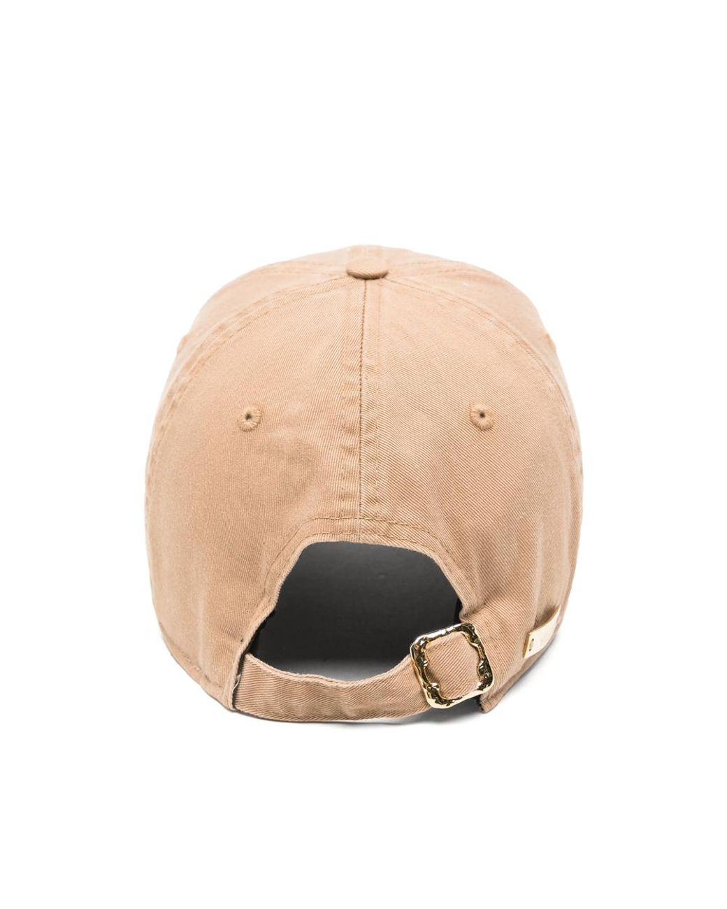 ANOTHER CHANCE Natural Logo-Embroidered Barrette-Detail Cap for men