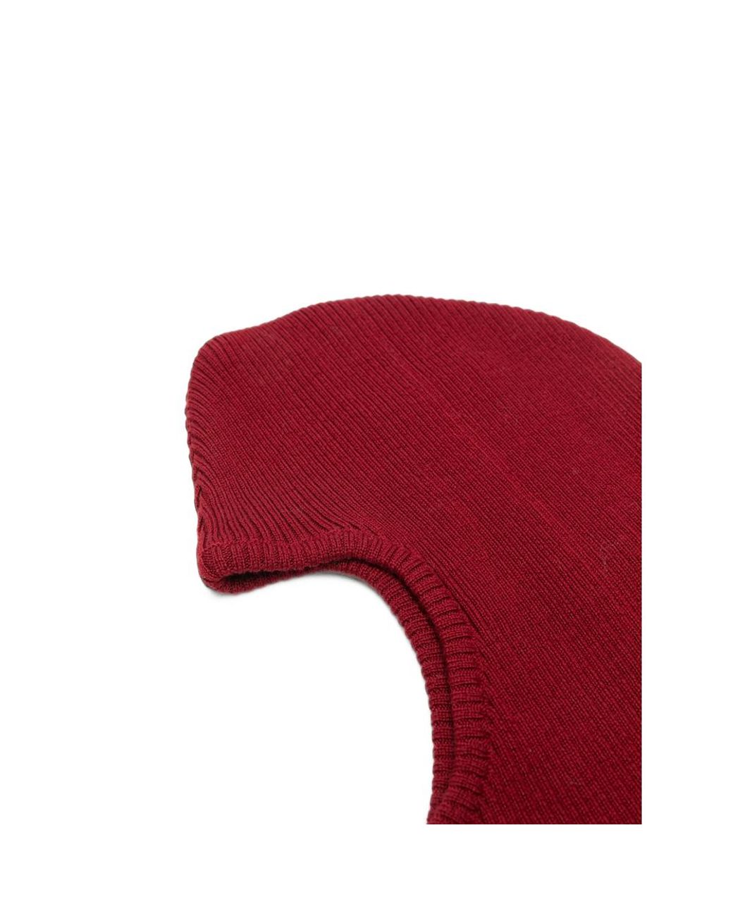 Ernest W. Baker Red Ribbed-Knit Balaclava for men