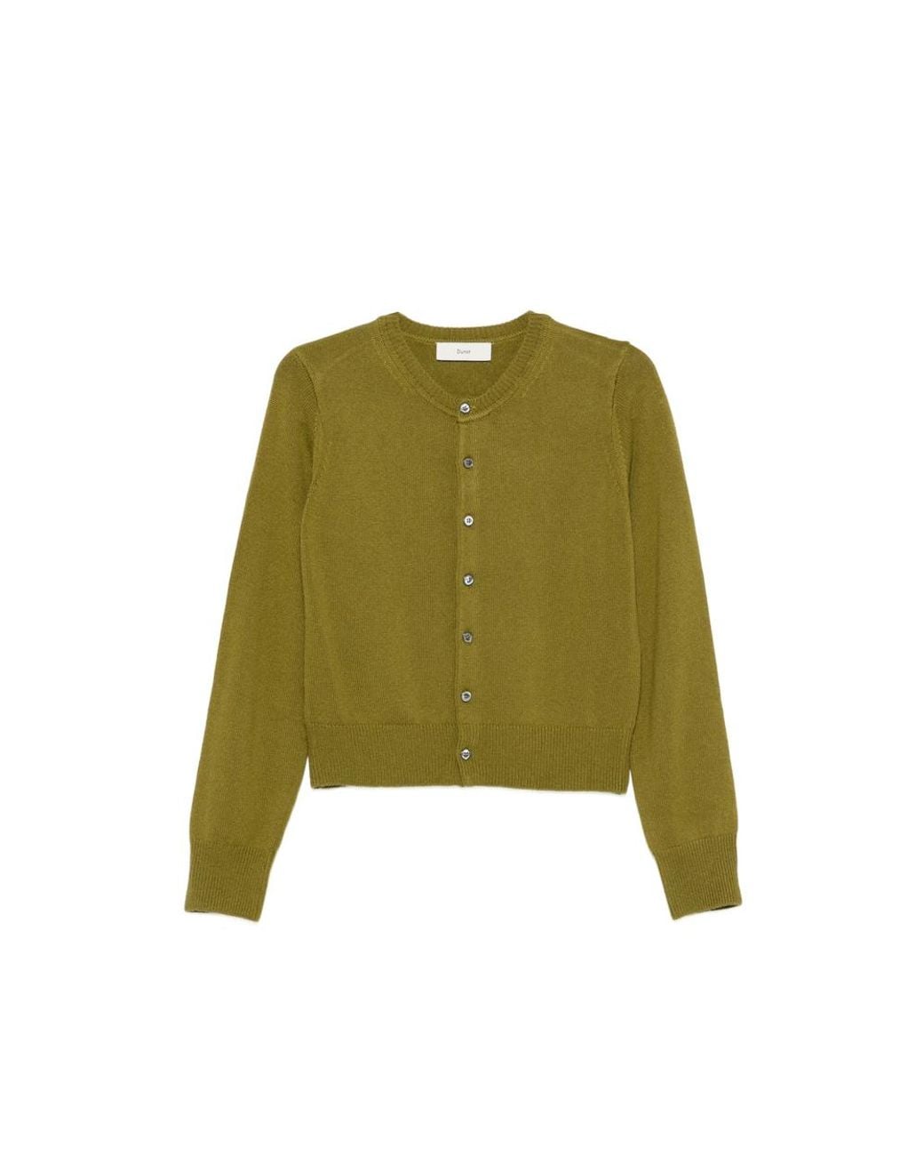 DUNST Green Button-Up Knit Cardigan for men
