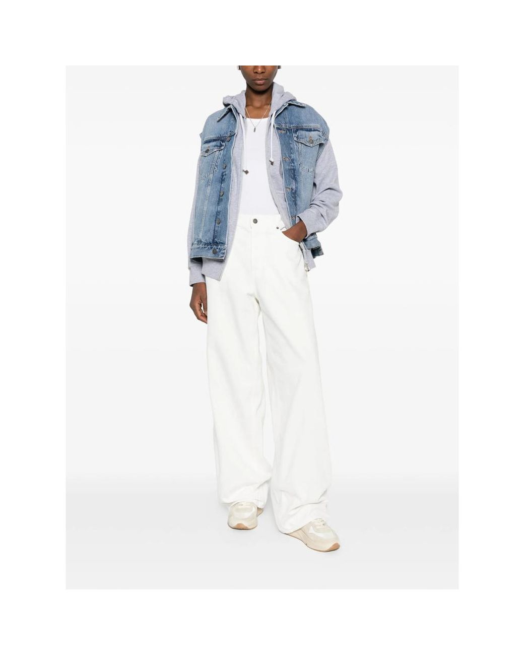 Haikure White Five-Pocket Jeans