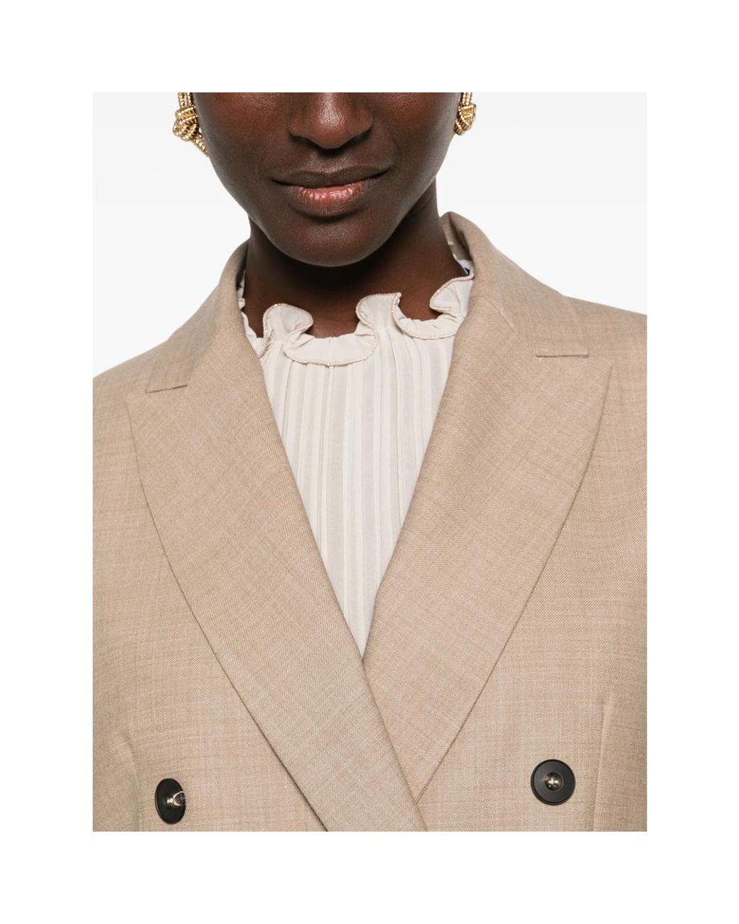 Antonelli Natural Double-Breasted Blazer