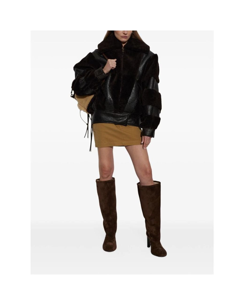 Balenciaga Brown Fargo Knee-High Boots
