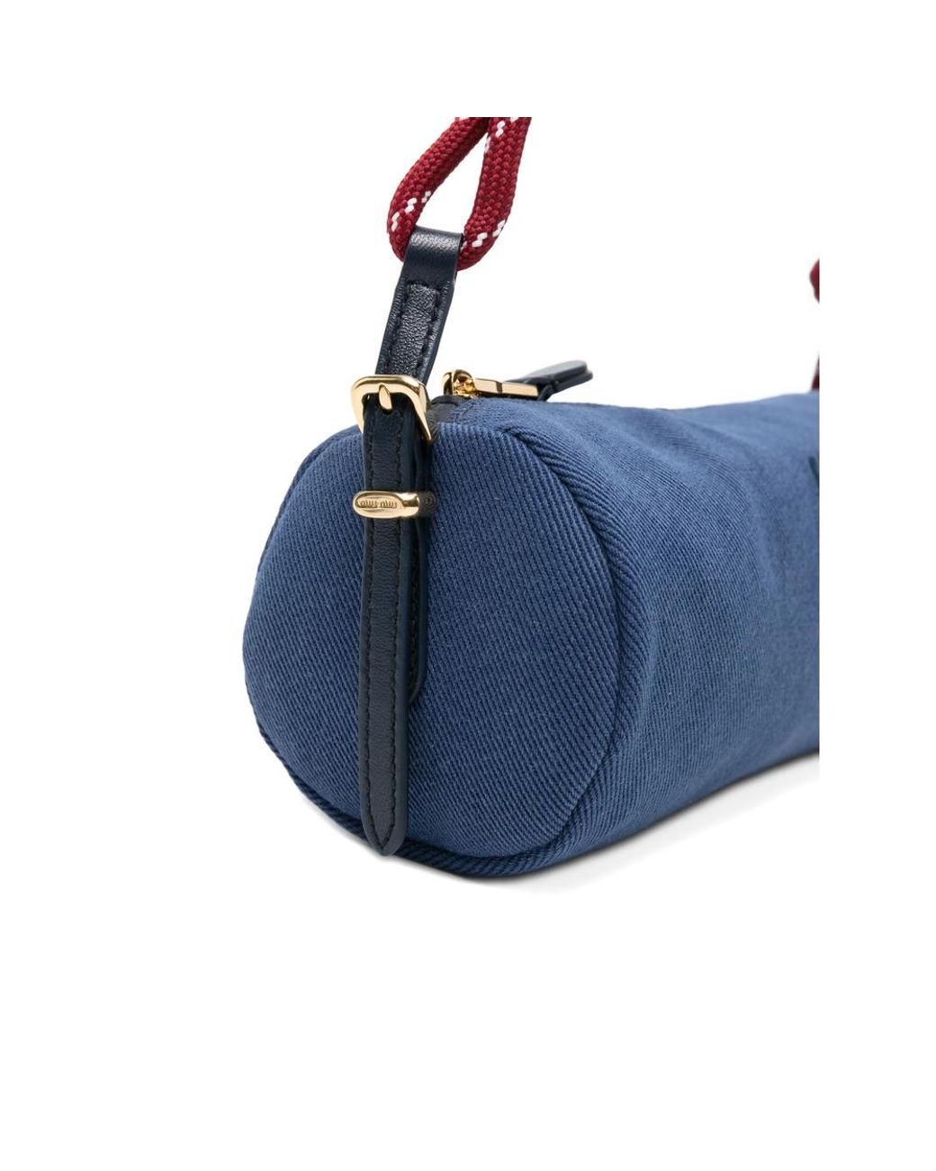 Miu Miu Blue Gabardine Pouch