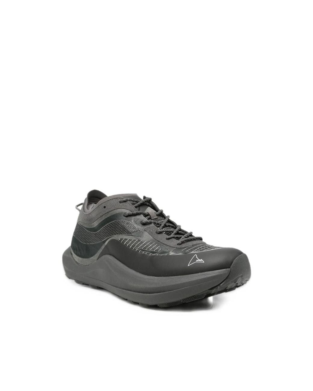 Roa Gray Panelled Lace-Up Sneakers for men