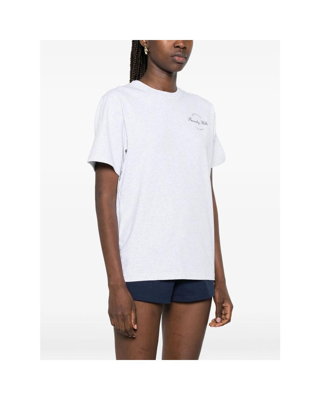 Sporty & Rich White T-Shirt Crew Neck