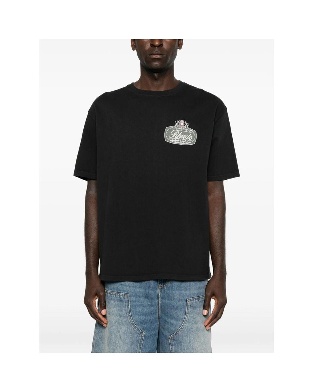 R H U D E © Black T-Shirts & Vests for men