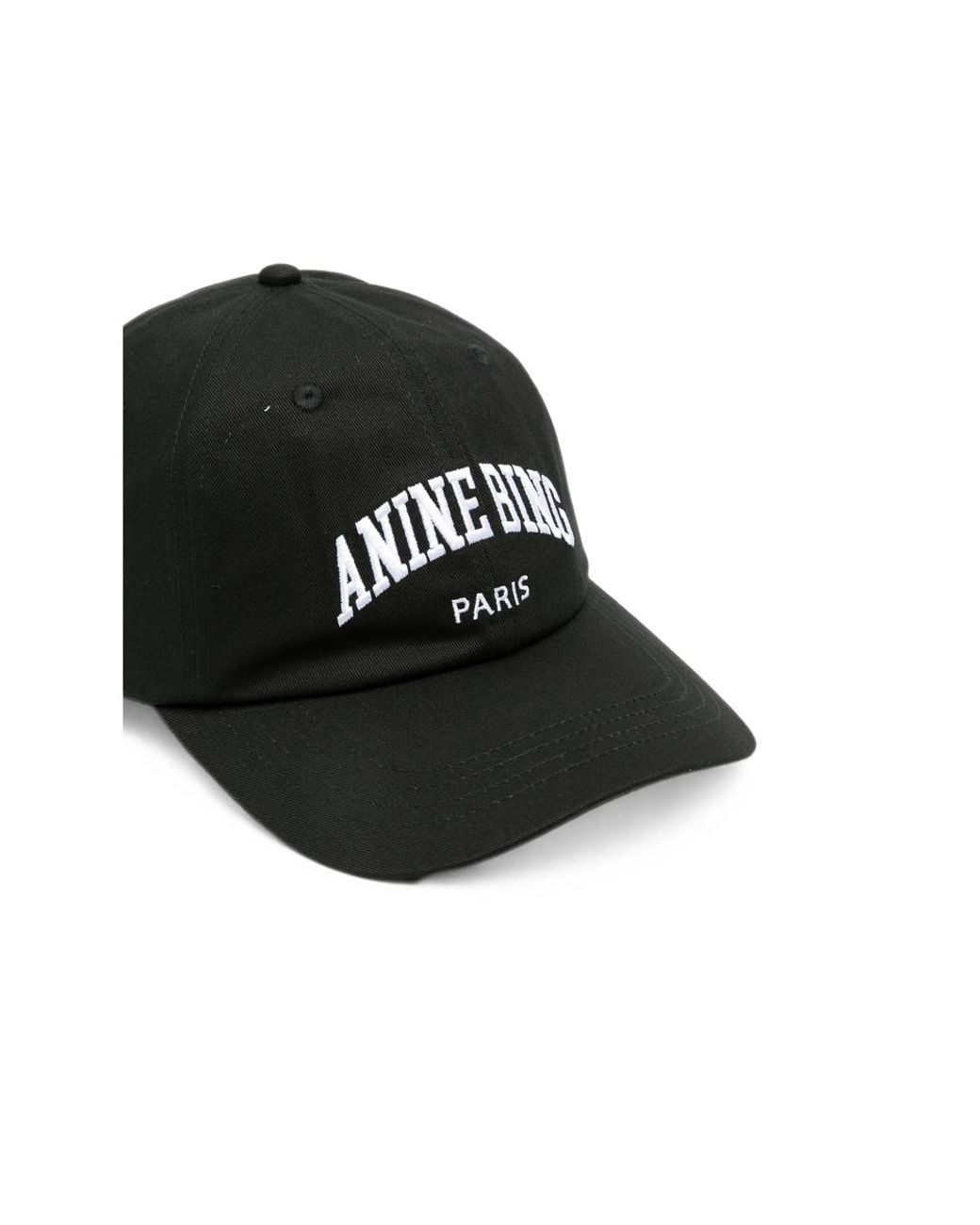 Anine Bing Black Jeremy Baseball Cap Paris