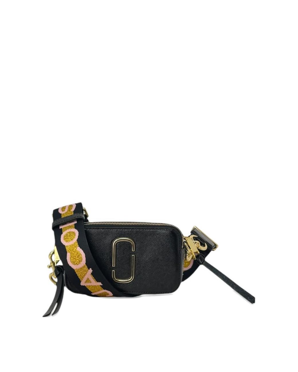 Marc Jacobs Black The Colorblock Chain Snapshot Shoulder Bag