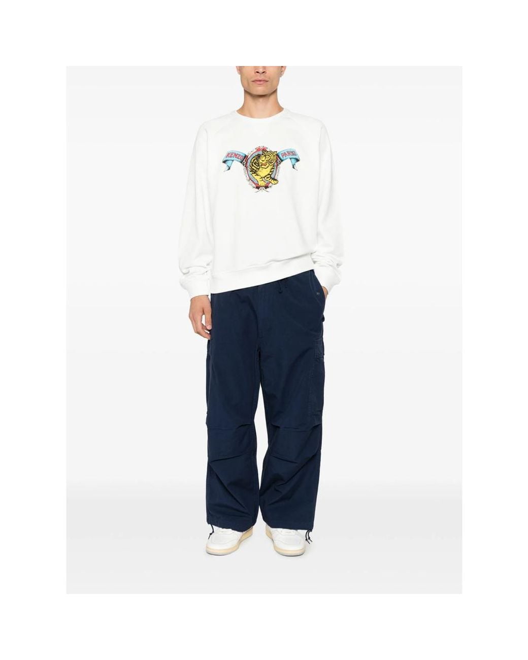 KENZO White Tiger Academy Sweatshirt for men