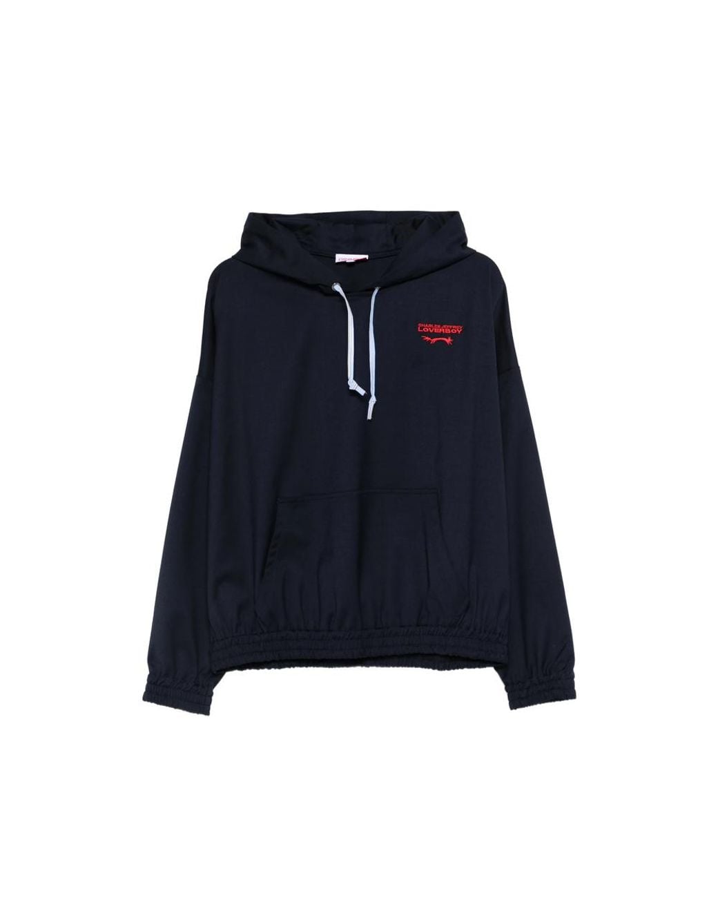 Charles Jeffrey Blue Ears Kagool Drawstring Hoodie for men