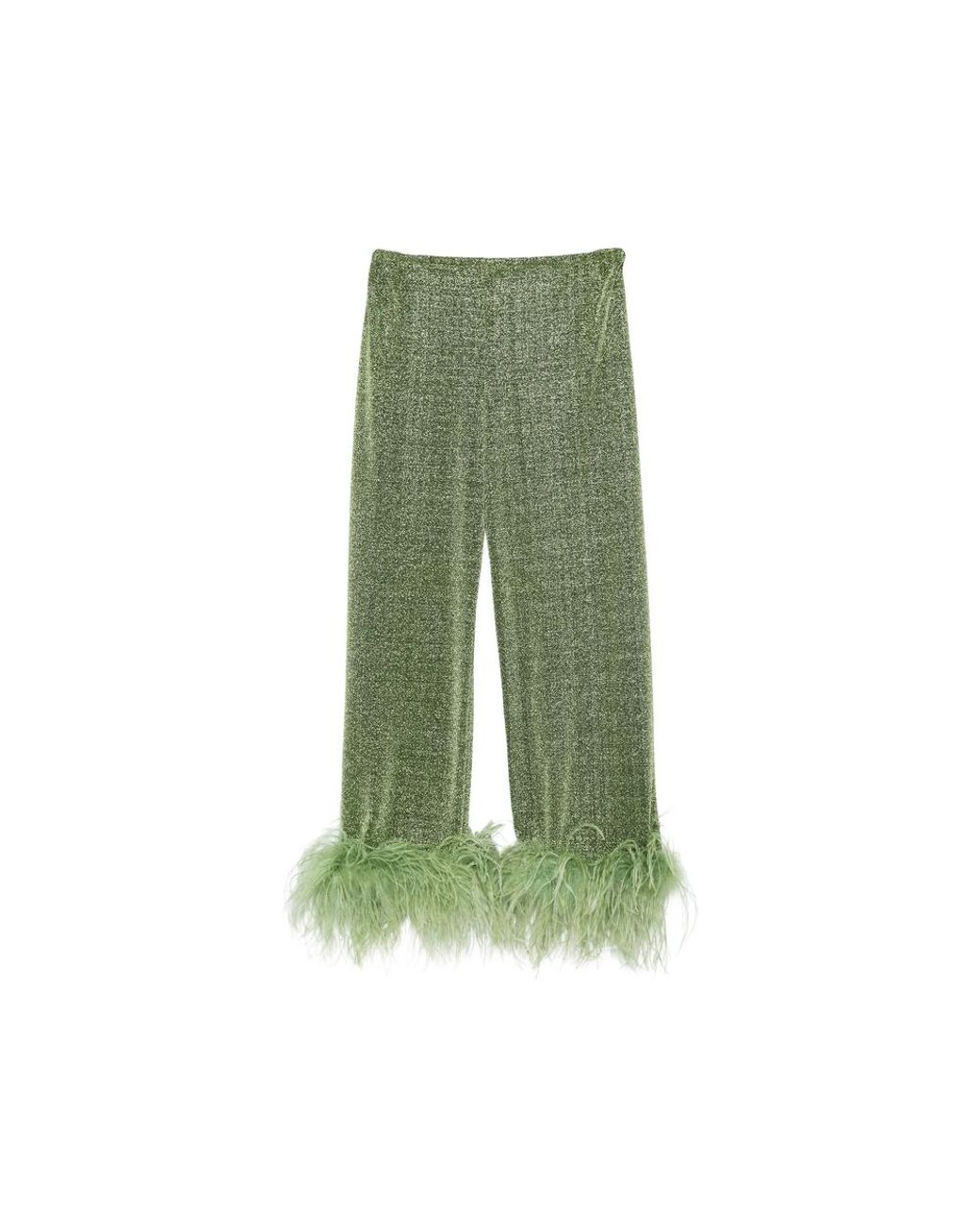 Oseree Green Wide Trousers