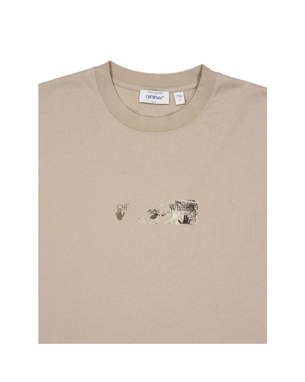 Off-White c/o Virgil Abloh Natural Off- Arrows-Print Cotton T-Shirt for men