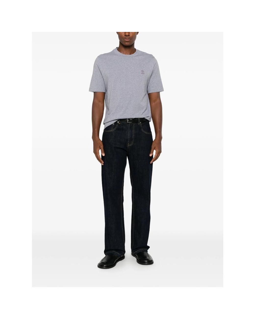 Brunello Cucinelli Gray T-Shirt for men