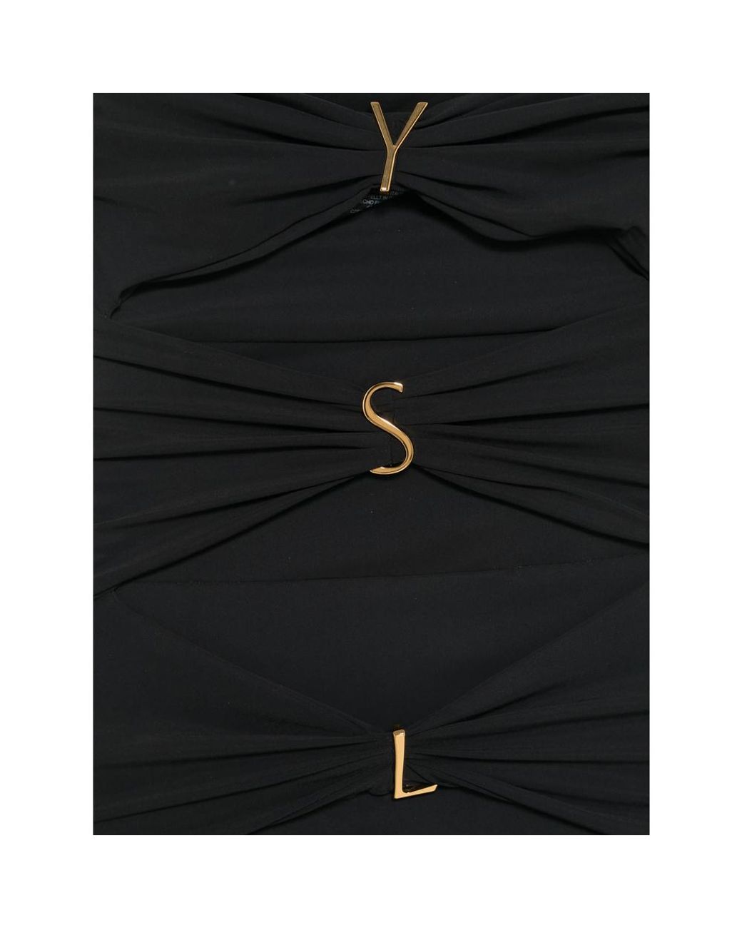 Saint Laurent Black Beachwear