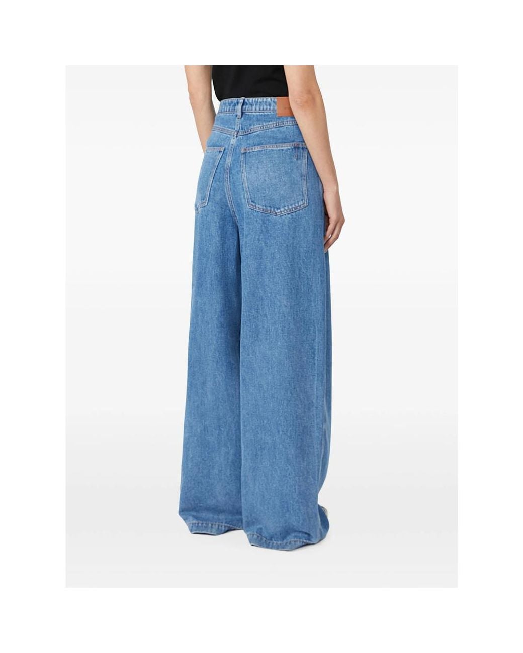 Sportmax Blue Wide-Leg Jeans