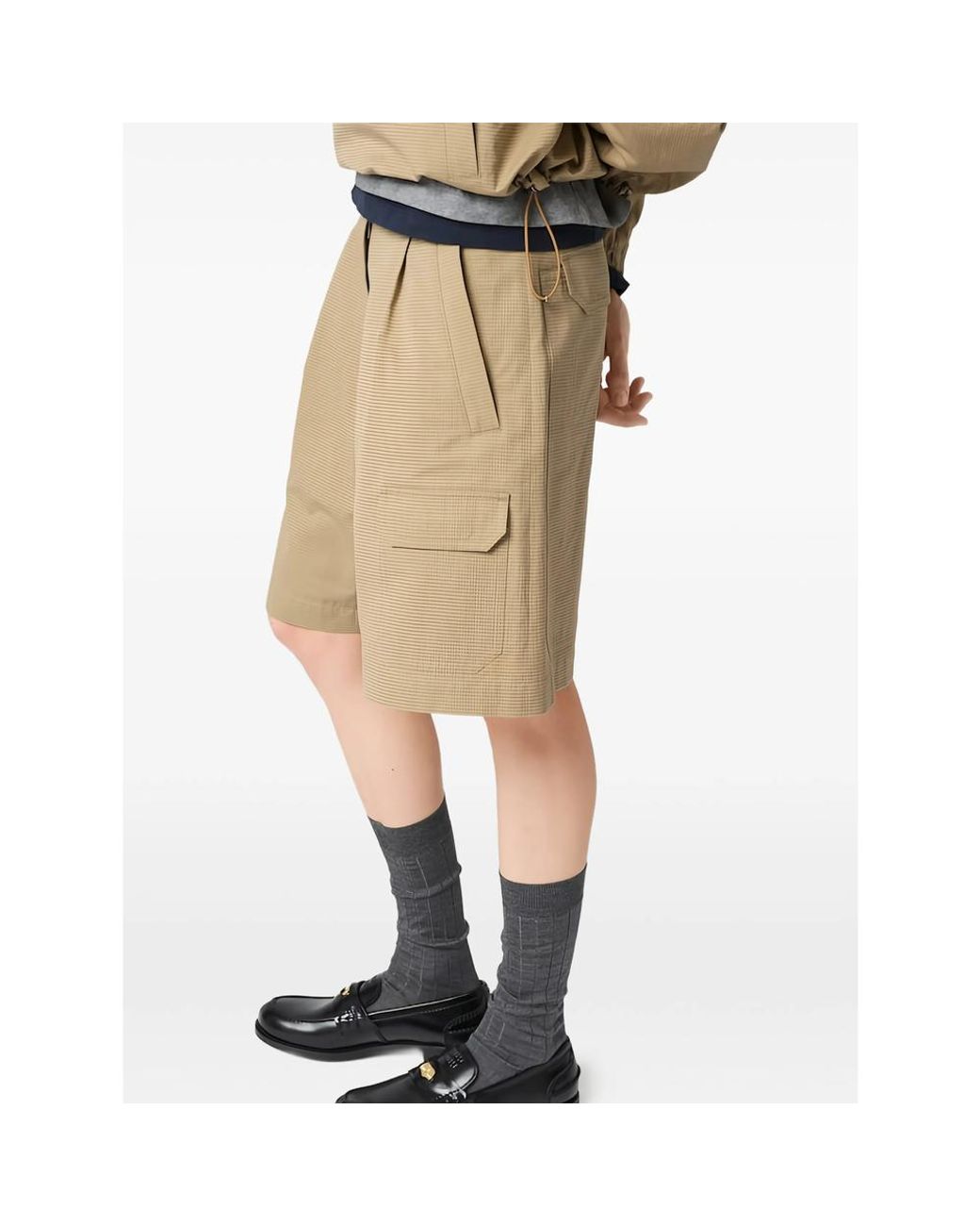 Miu Miu Natural Neutrals Shorts