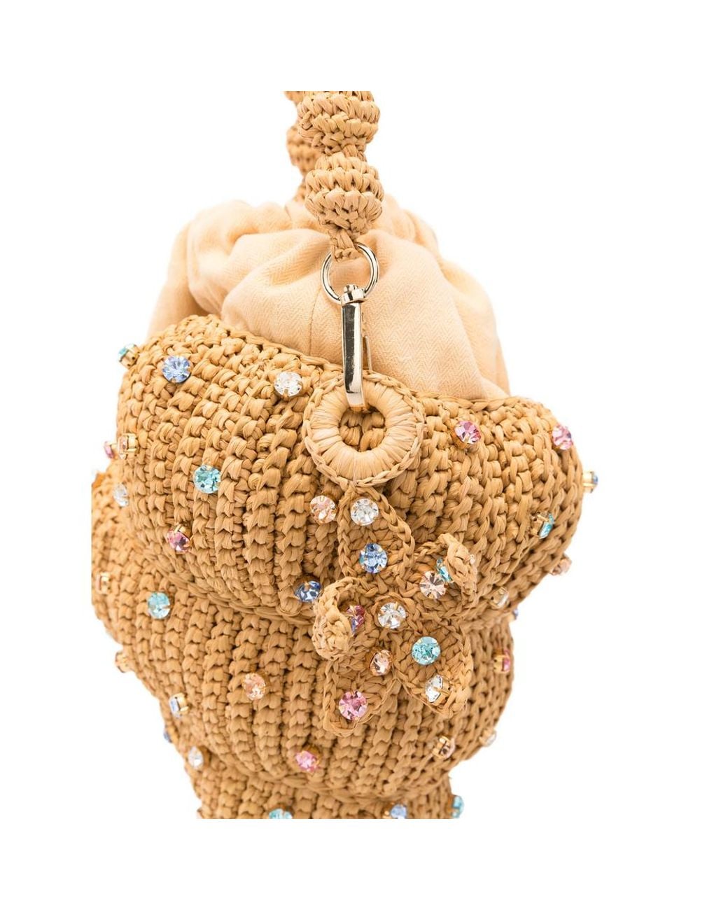 L'ALINGI Metallic Crystal-Embellished Tote Bag