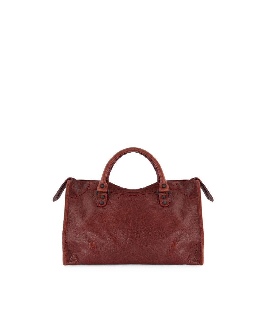 Balenciaga Red Le City Leather Tote Bag