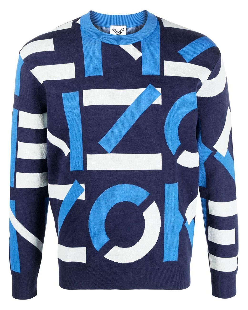 KENZO Cotton Sweater in Blue for Men - Save 24% - Lyst