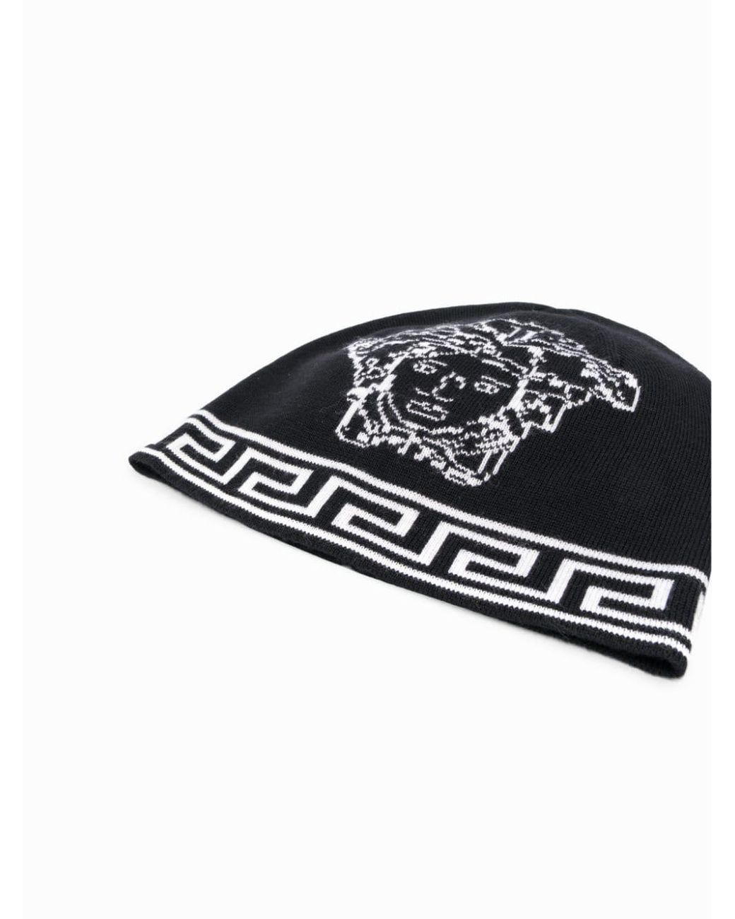 Versace Medusa Logo Knitted Beanie in Black for Men | Lyst display picture 3