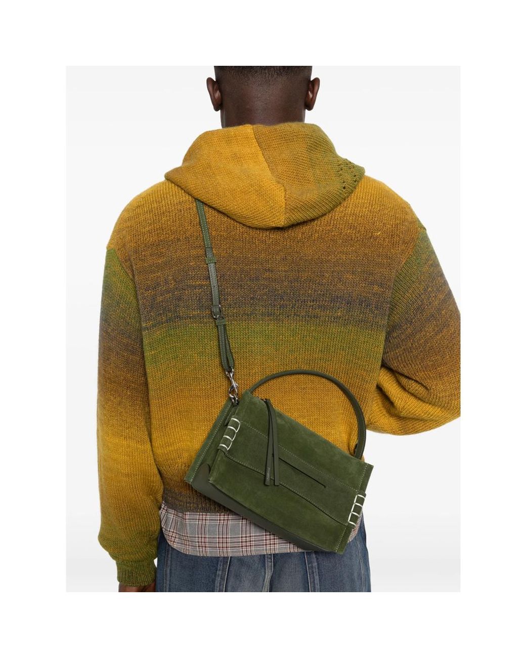 J.W. Anderson Green Loafer Top Handle Satchel