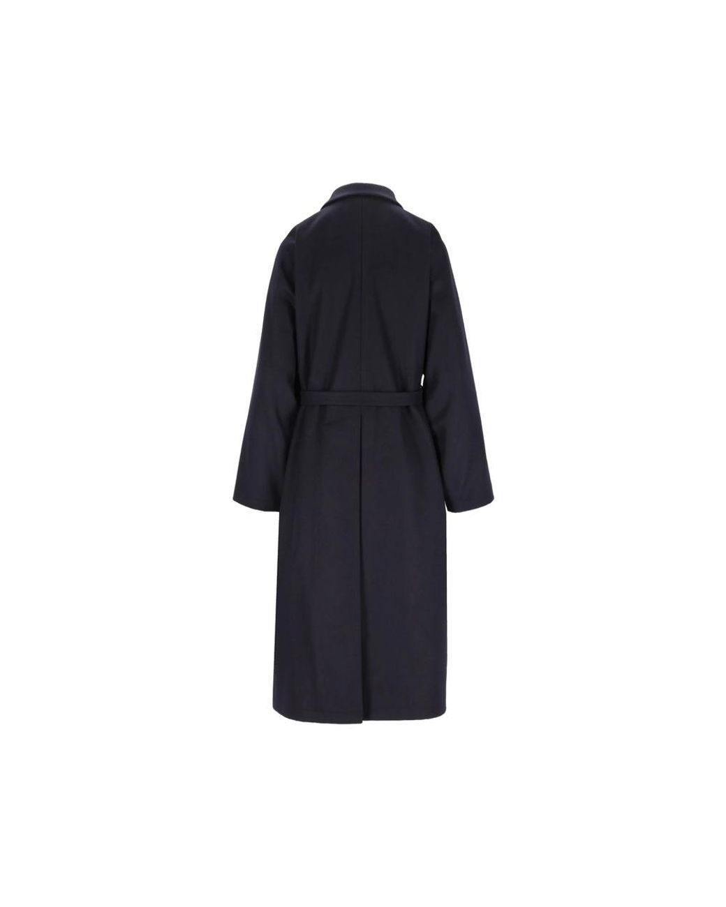 Barena Blue Belted Button-Up Coat