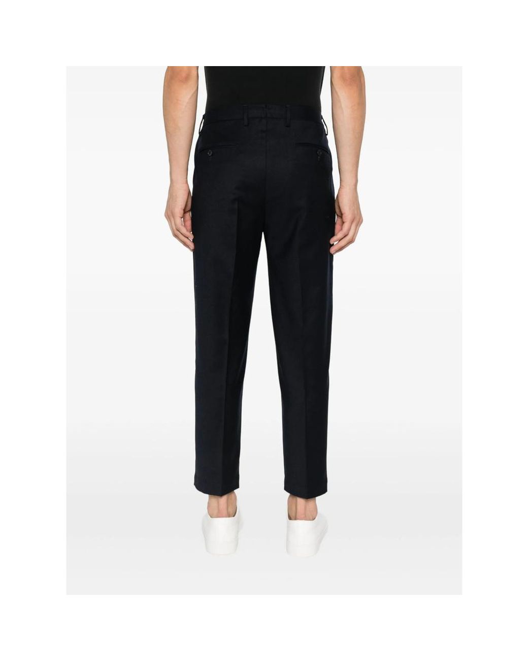 Briglia 1949 Black Pleated-Pocket Trousers for men