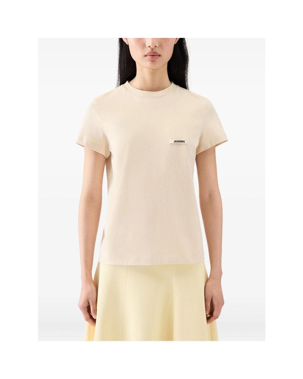Jacquemus Natural Le Gros Grain T-Shirt