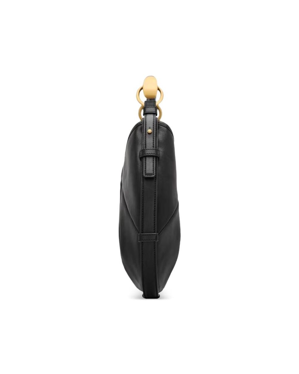 Saint Laurent Black Small Mombasa Leather Shoulder Bag