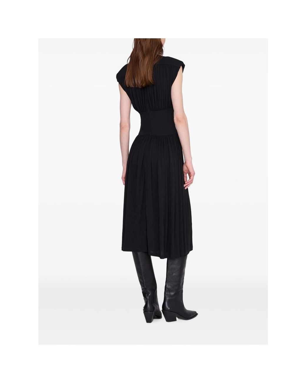 Anine Bing Black Midi Dresses