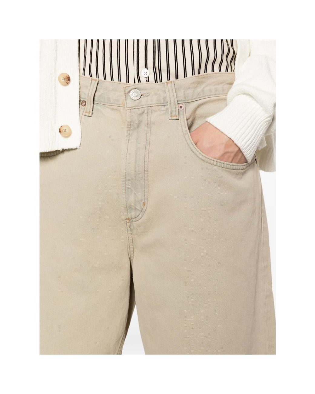 Agolde Natural Fusion Denim Shorts for men