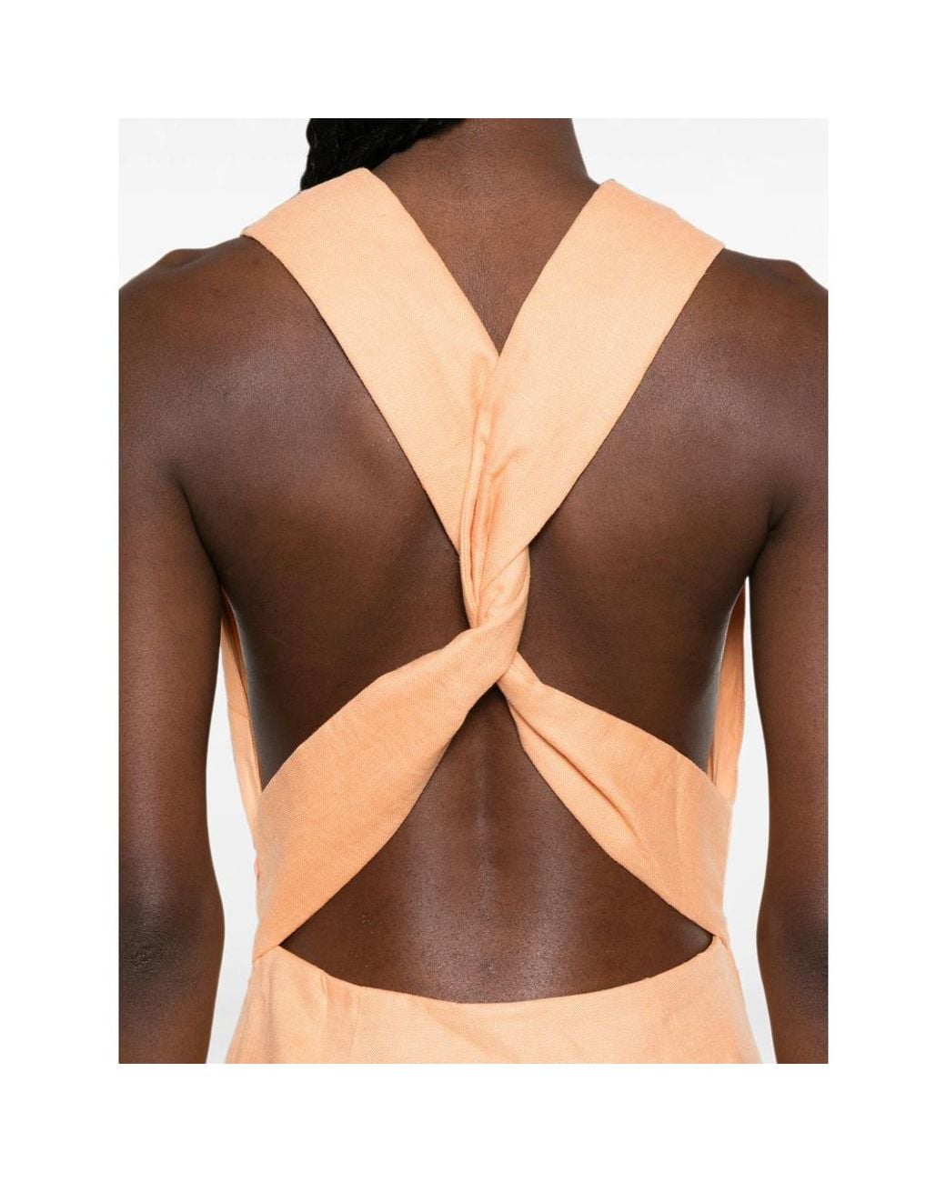 Sir Pink Thora Twist-Back Mini Dress