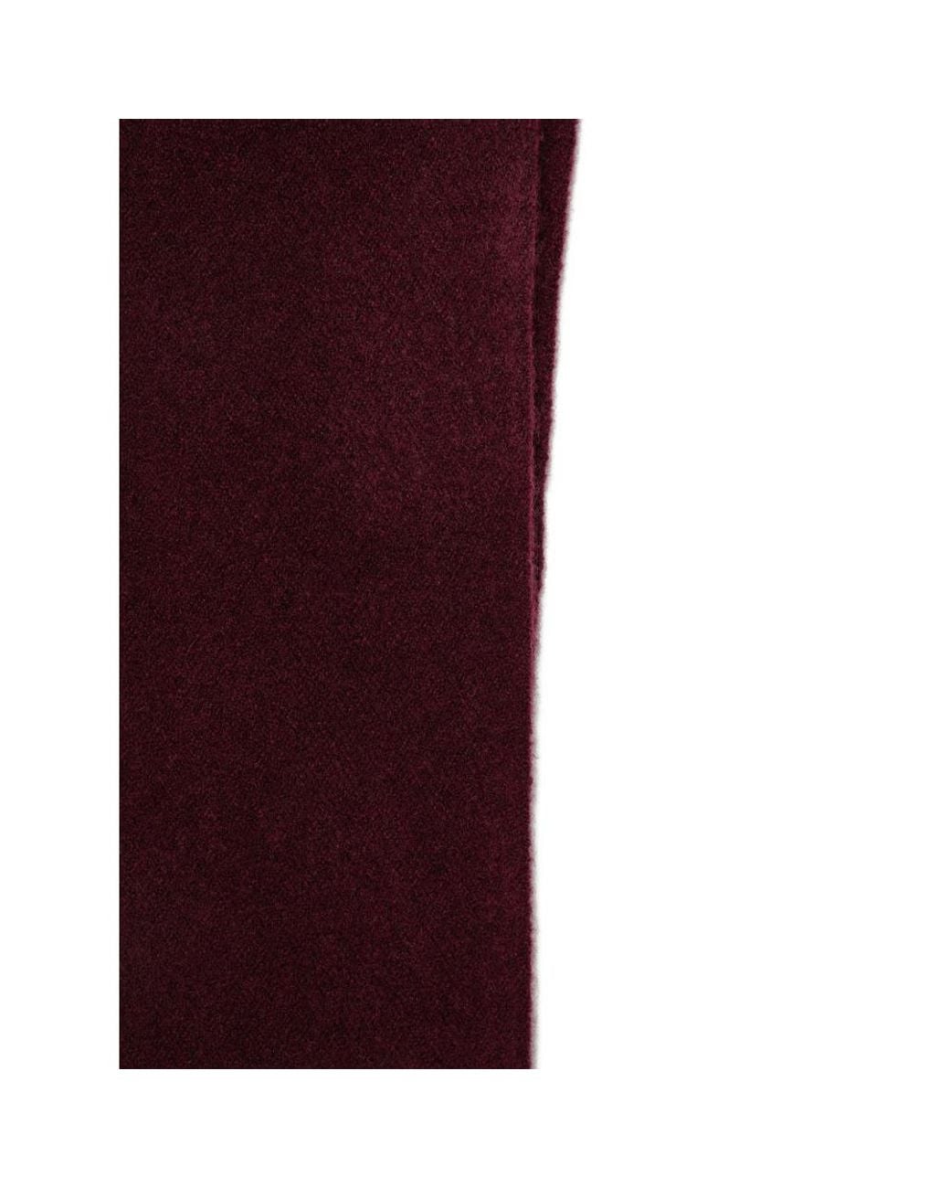 Roberto Collina Purple Triangular Knitted Scarf for men