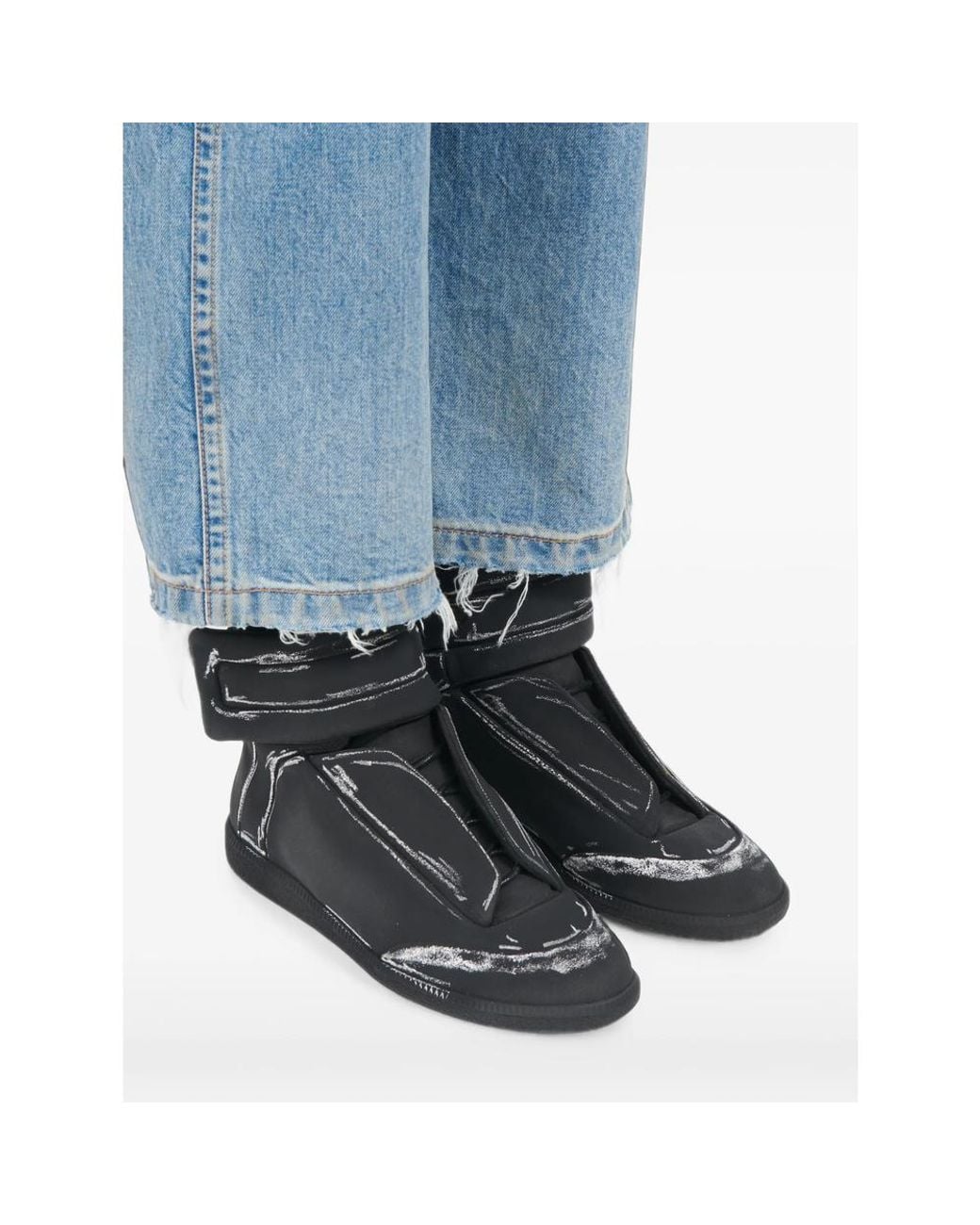 Maison Margiela Black Future Trompe L'Oeil Sneakers for men