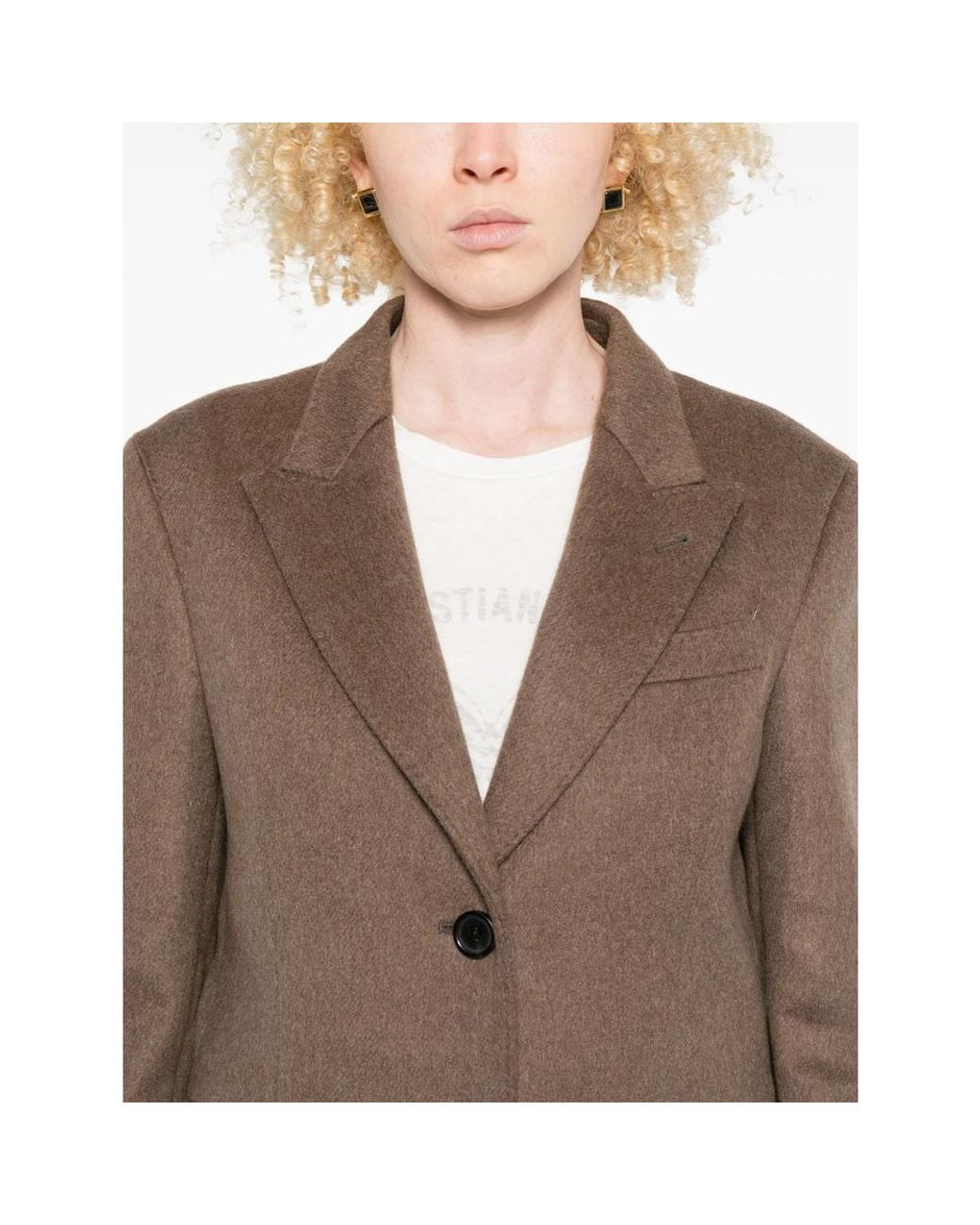 Eraldo Brown Single-Breasted Coat