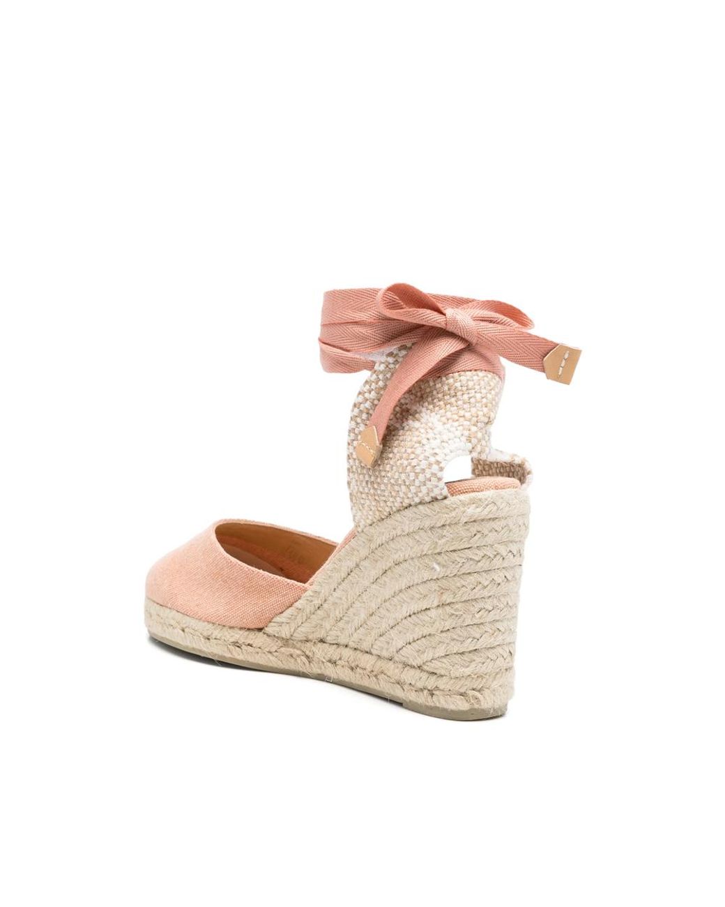 Castaner Pink Tie Ankle Espadrilles