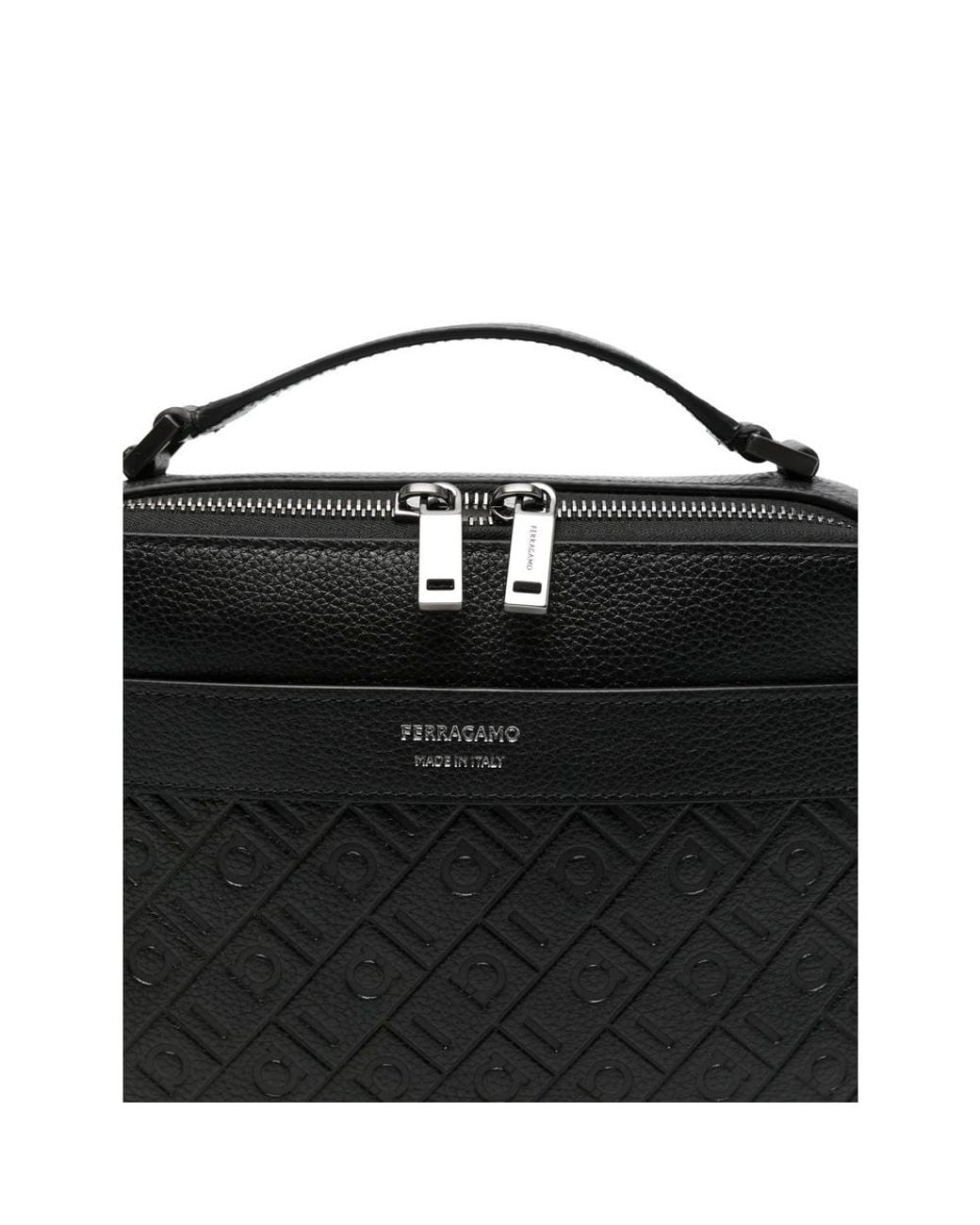 Ferragamo Black Cross Body Bags for men