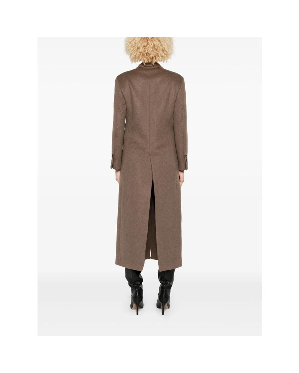 Eraldo Brown Single-Breasted Coat