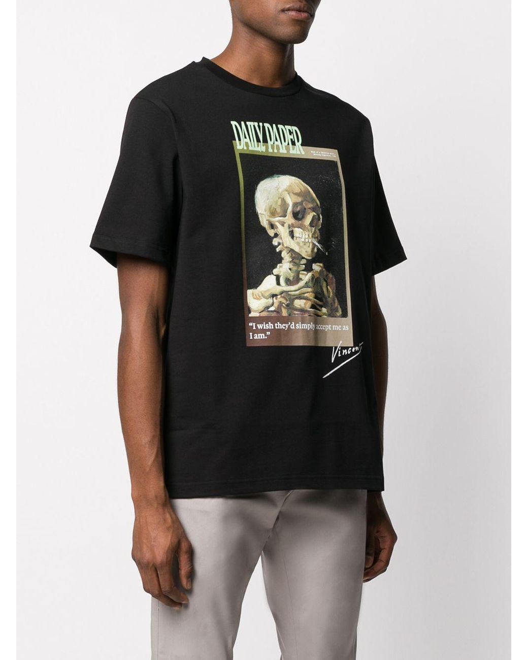 Daily Paper X Van Gogh Museum Crew Neck T-shirt in Black for Men | Lyst