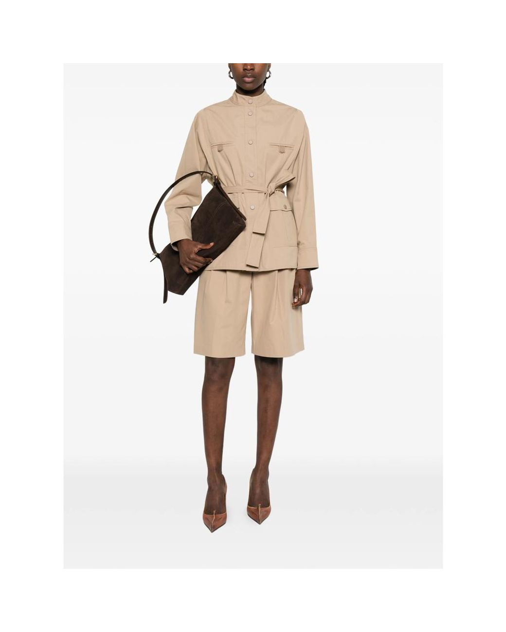 Yves Salomon Natural Shorts Neutral