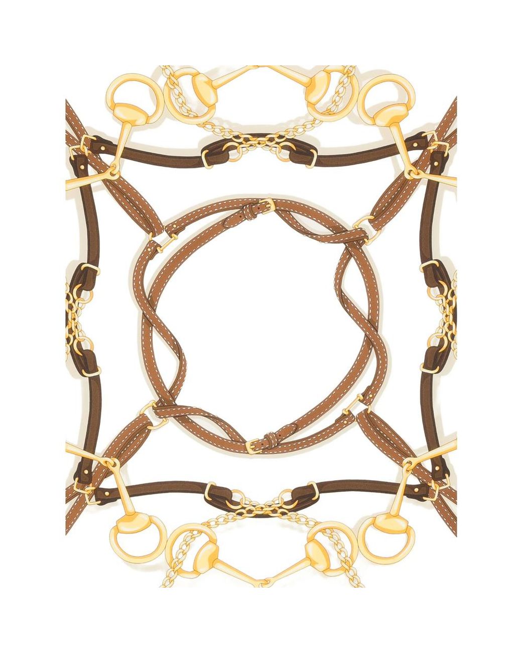 Gucci Metallic Silk Foulard