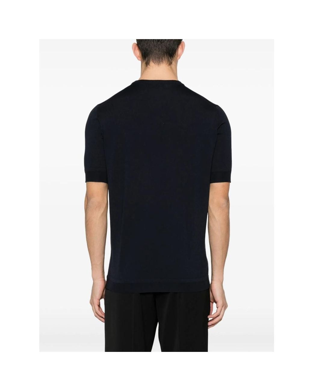 GOES BOTANICAL Black Fine-Knit Merino Wool Top for men