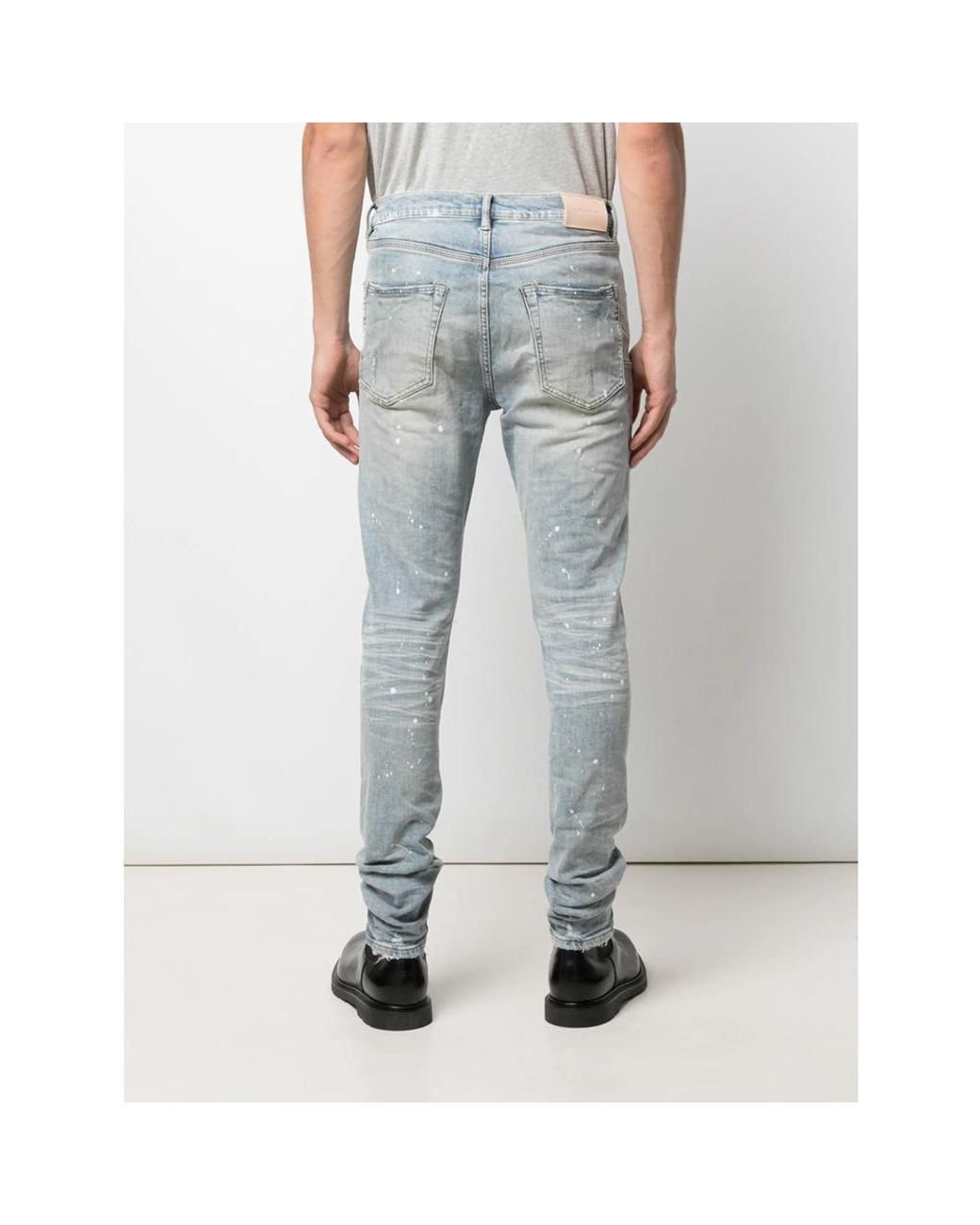 Purple Brand Blue P001 Light Paint Pants for men