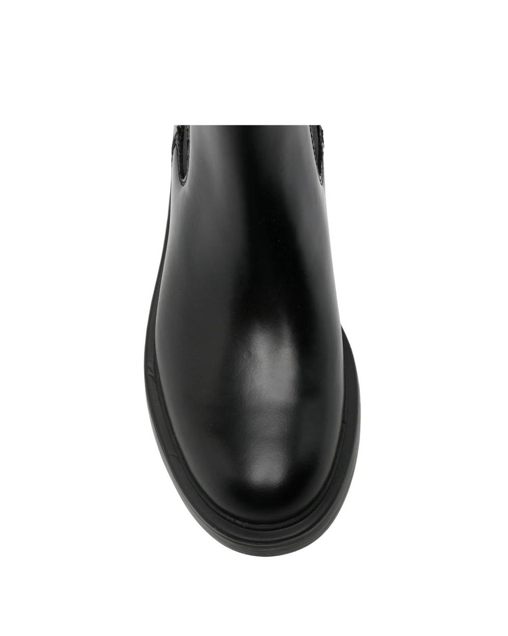 Camper Black Dean Elasticated-Panel Pull-Tab Chelsea Boots