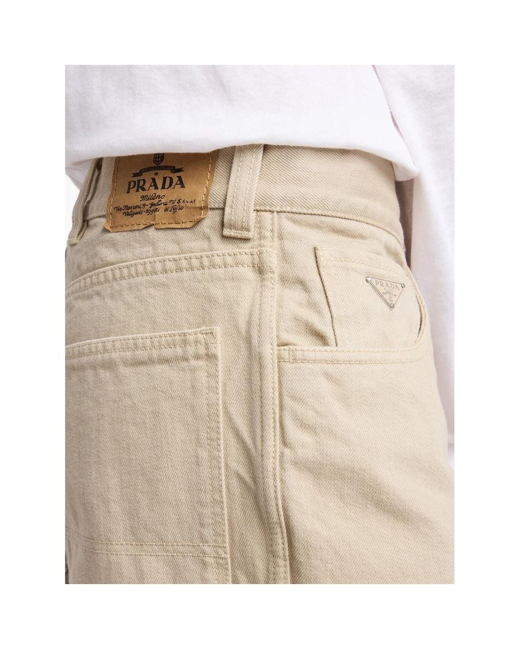 Prada Natural Neutrals Denim for men